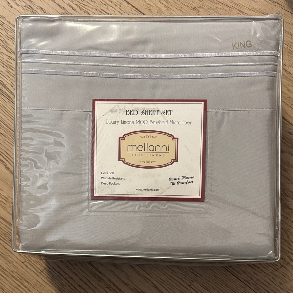 Luxury Gray Bed Sheet Set